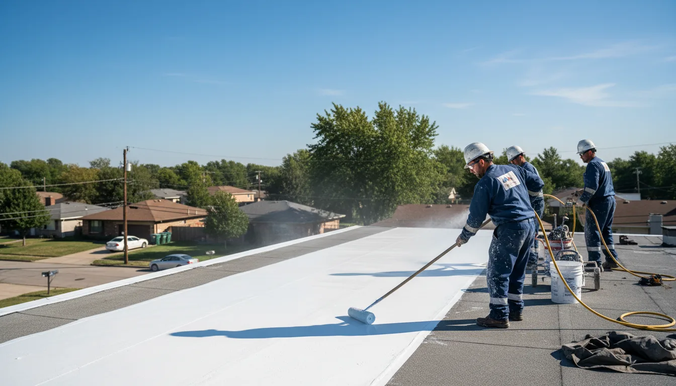 Commercial roof coating in Foxburg, PA near me